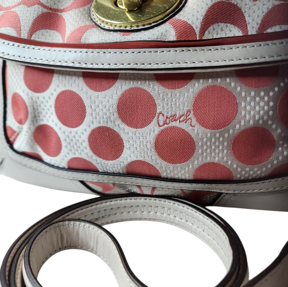Rare Coach Poppy Signature C-Dot 2-Way Limited Edition Bag - Picture 12 of 16